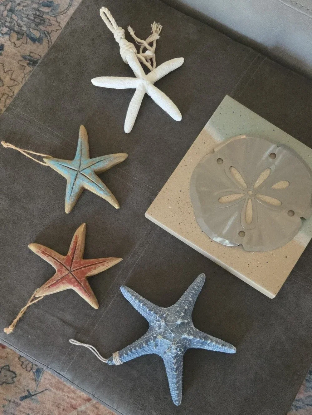 Hobby Lobby Rustic Coastal Starfish Wall Decor Set - Blue, White, Red, Turquoise